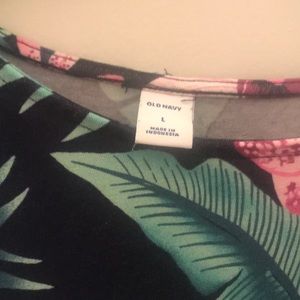 Floral print dress, size large. Worn once only.